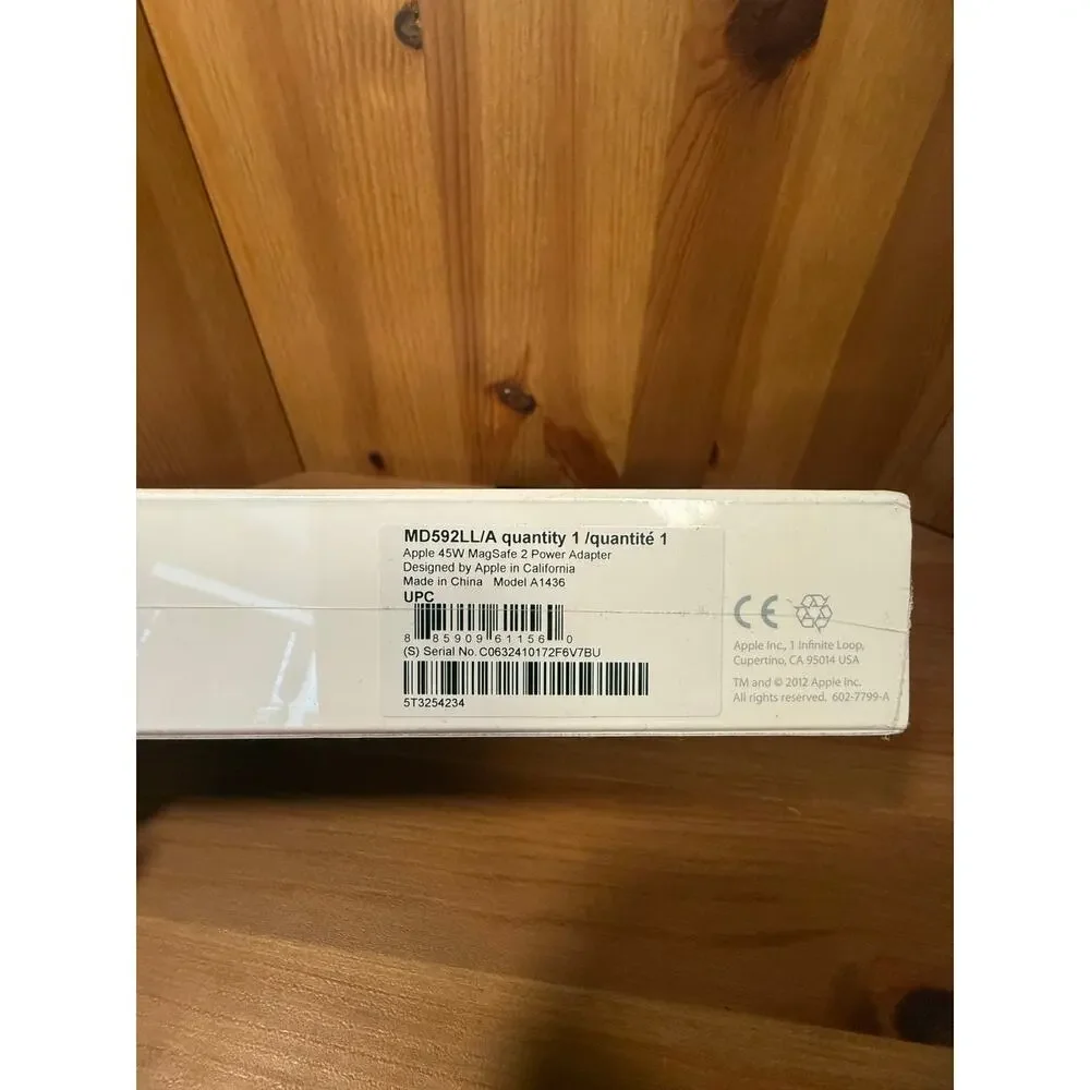 Apple 45W MagSafe 2 Power Adapter MD592LL/A A1436 MacBook Air Charger New Sealed